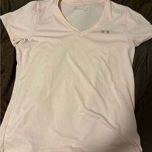 Under Armour Women's Light Blush V-Neck Short Sleeve Tee
